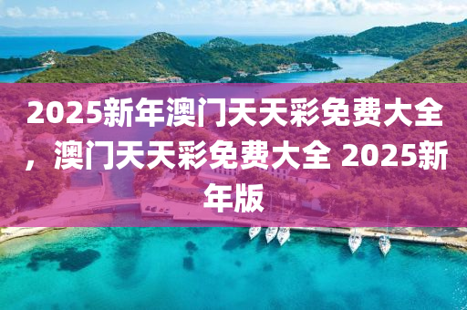 2025新年澳門天天彩免費大全，澳門天天彩免費大全 2025新年版