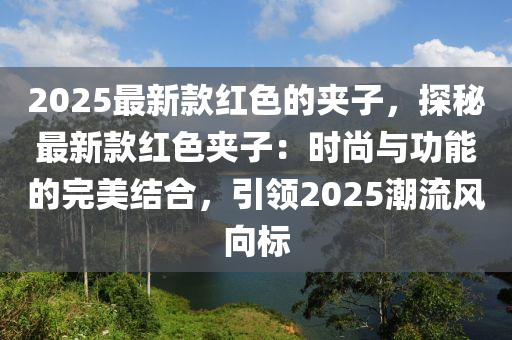 2025最新款紅色的夾子，探秘最新款紅色夾子：時尚與功能的完美結(jié)合，引領(lǐng)2025潮流風(fēng)向標(biāo)液壓動力機械,元件制造