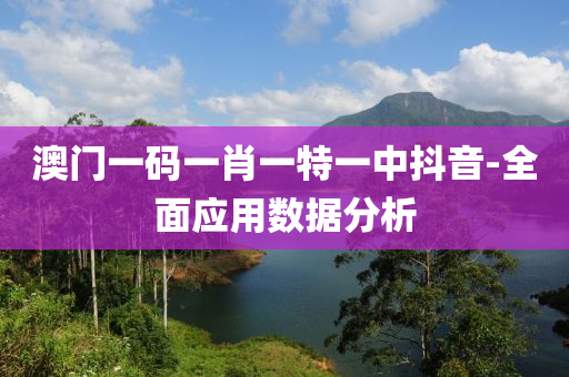 澳門一碼一肖一特一中抖音-全面應(yīng)液壓動力機械,元件制造用數(shù)據(jù)分析