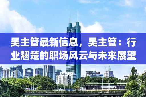 吳主管最新信息，吳主管：行業(yè)翹楚的職場風(fēng)云與未來展望