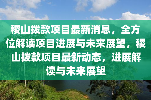 稷山撥款項目最新消息，全方位解液壓動力機械,元件制造讀項目進展與未來展望，稷山撥款項目最新動態(tài)，進展解讀與未來展望