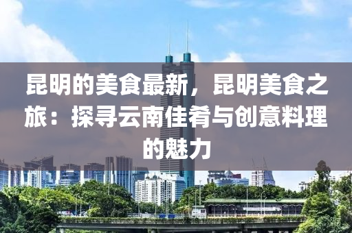 昆明的美食最新，昆明美食之旅：探尋云液壓動力機械,元件制造南佳肴與創(chuàng)意料理的魅力