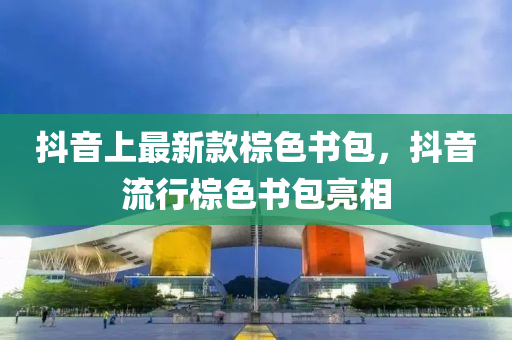 抖音上最新款棕色書包，抖音流行棕色書包亮相