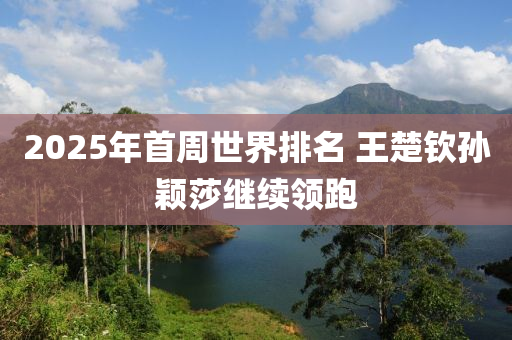 2025年首周世界排名 王楚欽液壓動(dòng)力機(jī)械,元件制造孫穎莎繼續(xù)領(lǐng)跑