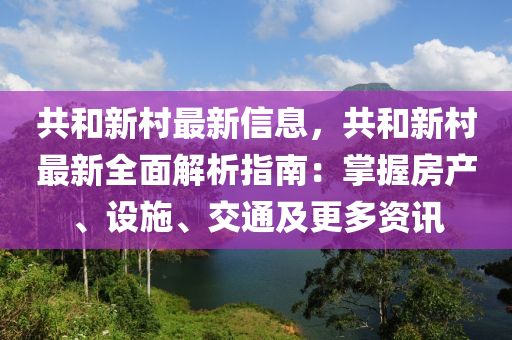 共和新村最新信息，共和新村最新全面解析指南：掌握房產(chǎn)、設(shè)施、交通及更多資訊