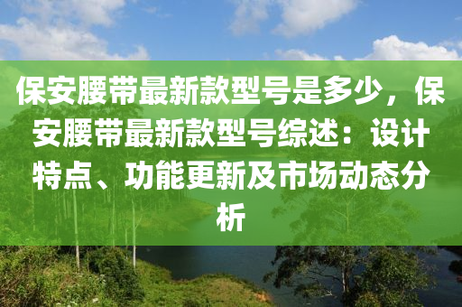 保安腰帶最新款型號是多少，保安腰帶最新款型號綜述：設(shè)計特點、功能更新及市場動態(tài)分析