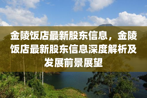 金陵飯店最新股東信息，金陵飯店最新股東信息深度解析及發(fā)展前景展望液壓動力機(jī)械,元件制造