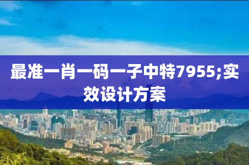 最準一肖一碼一子中特7955;實效設計方案