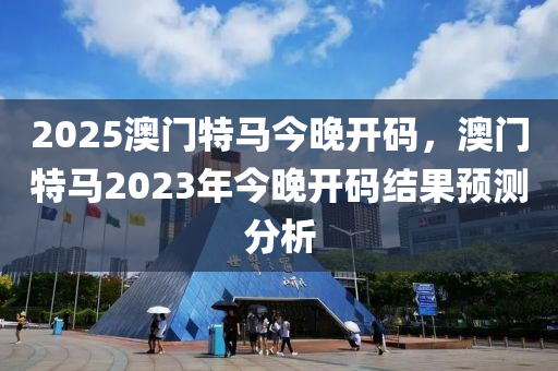 2025澳門特馬今晚開碼，澳門特馬2023年今晚開碼結果預測分析