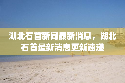 湖北石首新聞最新消息，湖北石首最新消息更新速遞液壓動力機械,元件制造