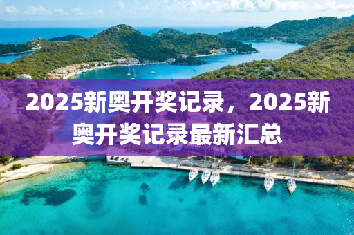 2025新奧開獎記錄，2025新奧開獎記錄最新匯總液壓動力機械,元件制造