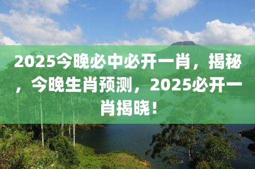 液壓動力機械,元件制造2025今晚必中必開一肖，揭秘，今晚生肖預測，2025必開一肖揭曉！