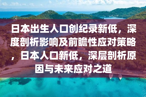 日本出生人口創(chuàng)紀(jì)錄新低，深度剖析影響及前瞻性應(yīng)對(duì)策略，日本人口新低液壓動(dòng)力機(jī)械,元件制造，深層剖析原因與未來(lái)應(yīng)對(duì)之道