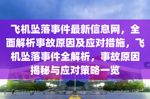 飛機(jī)墜落事件最新信息網(wǎng)，全面解析事故原因及應(yīng)對(duì)措施，飛機(jī)墜落事件全解析，事故原因揭秘與應(yīng)對(duì)策略一覽