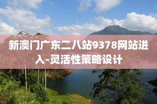 新澳門廣東二八站9378網(wǎng)站進入-靈活性策略設計