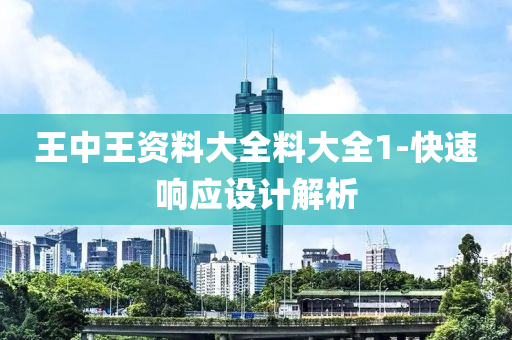 王中王資料大全料大全1-快速響應(yīng)設(shè)計(jì)解析