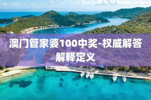 澳門管家婆100中獎-權(quán)威解答解釋定義