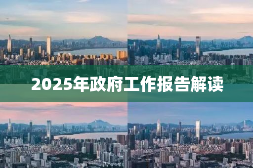 2025年政府工作報告解讀