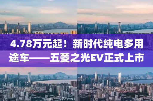 4.78萬元起！新時代純電多用途車——五菱之光EV正式上市液壓動力機械,元件制造