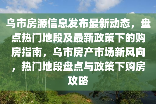 烏市房源信息發(fā)布最新動(dòng)態(tài)，盤點(diǎn)熱門地段及最新政策下的購(gòu)房指南，烏市房產(chǎn)市場(chǎng)新風(fēng)向，熱門地段盤點(diǎn)與政策下購(gòu)房攻略