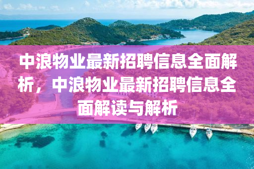 中浪物業(yè)最新招聘信息全面解析，中浪物業(yè)最新招聘信息全面解讀與解析