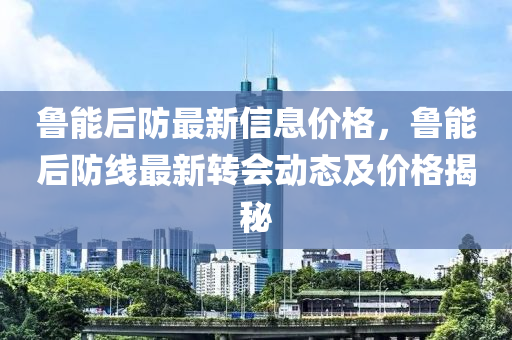 魯能后防最新信息價格，魯能后防線最新轉(zhuǎn)會動態(tài)及價格揭秘