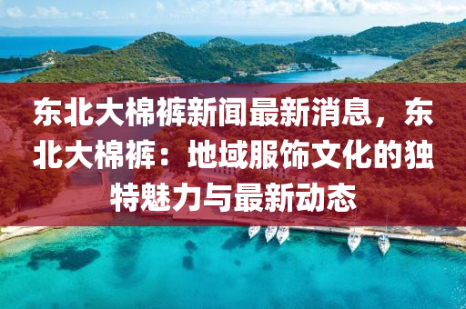 東北大棉褲新聞最新消息，東北大棉褲：地域服飾文化的獨(dú)特魅力與最新動態(tài)液壓動力機(jī)械,元件制造