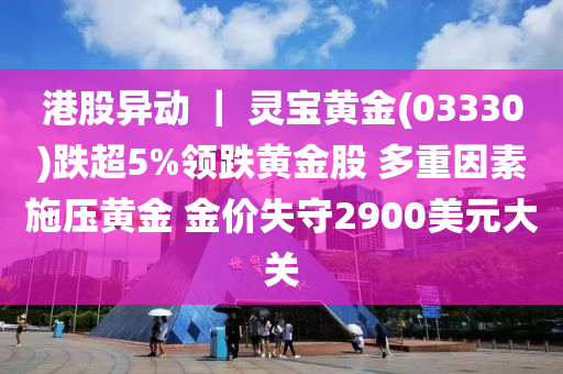 港股異動 ｜ 靈寶黃金(03330)跌超5%領(lǐng)跌黃金股 多重因素施壓黃金 金價失守2900美元大關(guān)液壓動力機械,元件制造