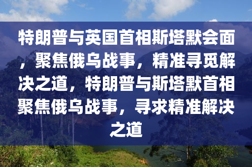 特朗普與英國首相斯塔默會面，聚焦俄烏戰(zhàn)事，精準尋覓解決之道，特朗普與斯塔默首相聚焦俄烏戰(zhàn)事，尋求精準解決之道液壓動力機械,元件制造