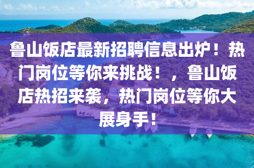 魯山飯店最新招聘信息出爐！熱門崗位等你來挑戰(zhàn)！，魯山飯店熱招來襲，熱門崗位等你大展身手！液壓動力機(jī)械,元件制造