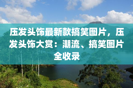 壓發(fā)頭飾最液壓動力機(jī)械,元件制造新款搞笑圖片，壓發(fā)頭飾大賞：潮流、搞笑圖片全收錄