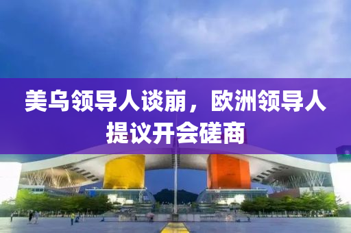 美烏領導人談崩，歐洲領導人提議開會磋商液壓動力機械,元件制造