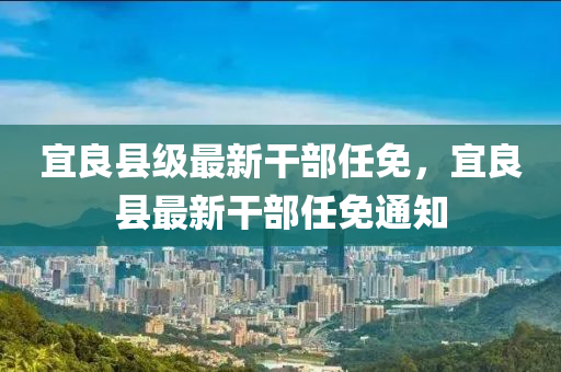 宜良縣級最新干部任免，宜良縣最新干部任免通知液壓動力機械,元件制造