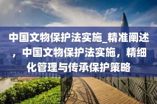 中國液壓動力機械,元件制造文物保護法實施_精準闡述，中國文物保護法實施，精細化管理與傳承保護策略