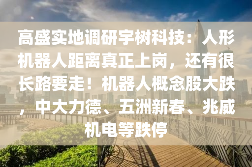 高盛實地調研宇樹科技：人形機器人距離真正上崗，還有很長路要走！機器人概念股大跌，中大力德、五洲新春、兆威機電等跌停液壓動力機械,元件制造