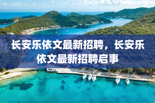 長(zhǎng)安樂(lè)依文最新招聘，長(zhǎng)安樂(lè)依文最新招聘啟事液壓動(dòng)力機(jī)械,元件制造