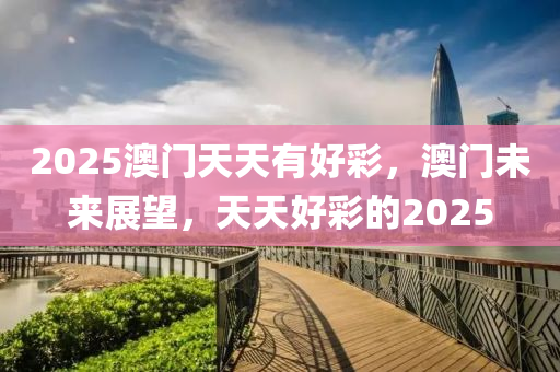 2025澳門(mén)天天有好彩，澳門(mén)未來(lái)展望，天天好彩的2025液壓動(dòng)力機(jī)械,元件制造