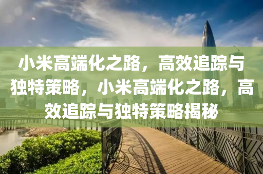 小米高端化之路，高效追蹤與獨(dú)特策略，小米高端化之路，高效追蹤與獨(dú)特策略揭秘