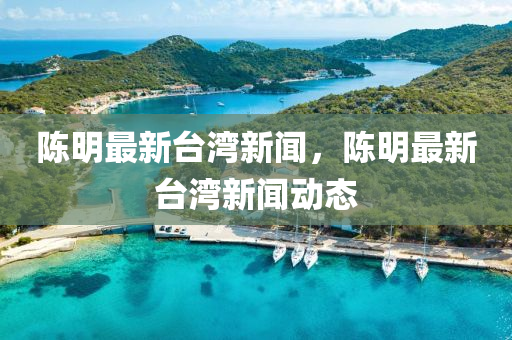 陳明最新臺灣新聞，陳明最新臺灣新聞動態(tài)液壓動力機械,元件制造