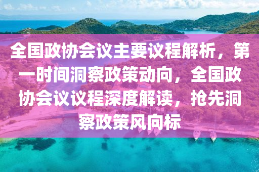 全國政協(xié)會(huì)議主要議程解析，第一時(shí)間洞察政策動(dòng)向，全國政協(xié)會(huì)議議程深度解讀，搶先洞察政策風(fēng)向標(biāo)