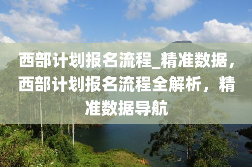 西部計劃報名流程_精準數(shù)據(jù)，西部計劃報名流程全解析，精準數(shù)據(jù)導(dǎo)航液壓動力機械,元件制造