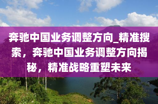 奔馳中國(guó)業(yè)務(wù)調(diào)整方向_精準(zhǔn)搜索，奔馳中國(guó)業(yè)務(wù)調(diào)整方向揭秘，精準(zhǔn)戰(zhàn)略重塑未來(lái)液壓動(dòng)力機(jī)械,元件制造