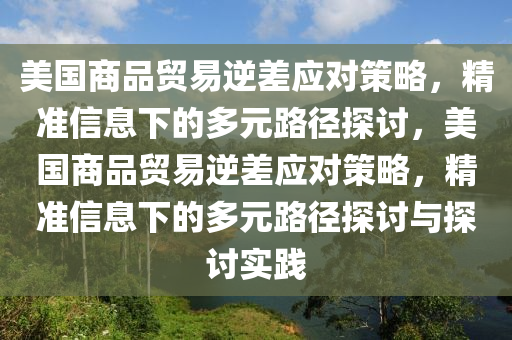 美國商品貿(mào)易逆差應對策略，精準信息下的多元路徑探討，美國商品貿(mào)易逆差應對策略，精準信息下的多元路徑探討與探討實踐液壓動力機械,元件制造