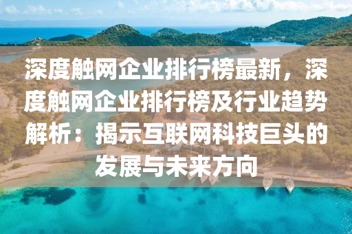 深度觸網企業(yè)排行榜最新，深度觸網企業(yè)排行榜及行業(yè)趨勢解析：揭示互聯網科技巨頭的發(fā)展與未來方向液壓動力機械,元件制造