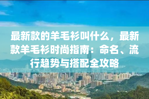 最新款的羊毛衫叫什么，最新款羊毛衫時尚指南：命名、流行趨勢與搭配全攻略液壓動力機械,元件制造