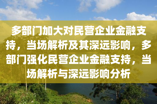 多部門加大對民營企業(yè)金融支持，當(dāng)場解析及其深遠(yuǎn)影響，多部門強(qiáng)化民營企業(yè)金融支持，當(dāng)場解析與深遠(yuǎn)影響分析液壓動(dòng)力機(jī)械,元件制造