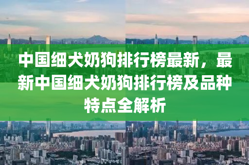 中國(guó)細(xì)犬奶狗排行榜最新，最新中國(guó)細(xì)犬奶狗排行榜及品種特點(diǎn)全解析