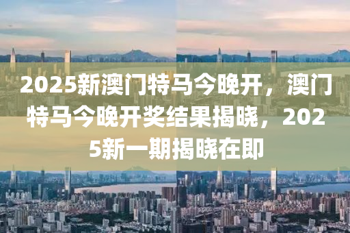 2025新澳門特馬今晚開，澳門特馬今晚開獎結果揭曉，2025新一期揭曉在即液壓動力機械,元件制造