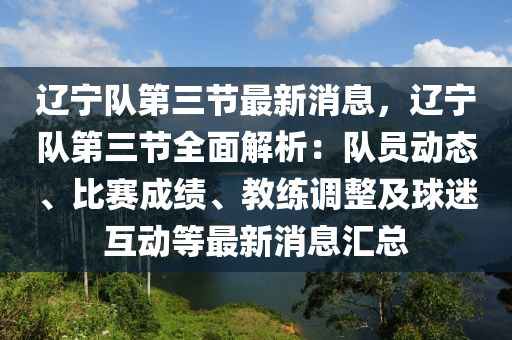 遼寧隊第三節(jié)最新消息，遼寧隊第三節(jié)全面解析：隊員動態(tài)、比賽成績、教練調整及球迷互動等最新消息匯總液壓動力機械,元件制造