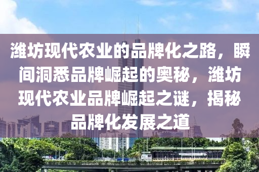 濰坊現(xiàn)代農(nóng)業(yè)的品牌化之路，瞬間洞悉品牌崛起的奧秘，濰坊現(xiàn)代農(nóng)業(yè)品牌崛起之謎，揭秘品牌化發(fā)展之道液壓動(dòng)力機(jī)械,元件制造